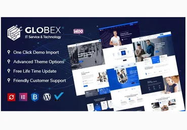 Themeforest Globex v1.7 - IT Solutions & Services WordPress Theme 2021 скачать слив