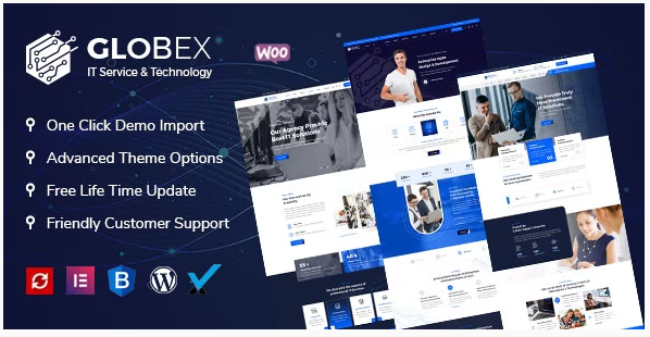 Themeforest Globex v1.7 - IT Solutions & Services WordPress Theme 2021 слив курса