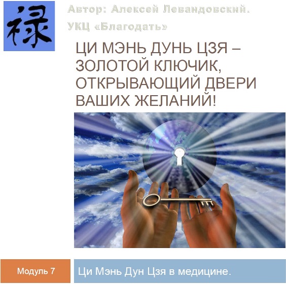 Алексей Левандовский Ци Мэнь в медицине часть 1 Транскрибация 2024 слив курса