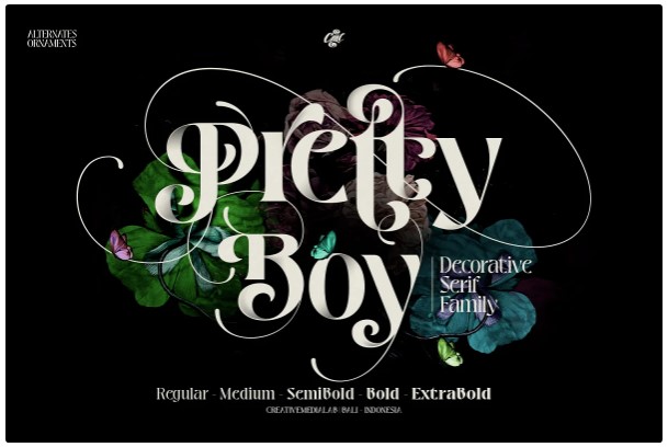 Creativemarket Pretty Boy Font 2021 слив курса