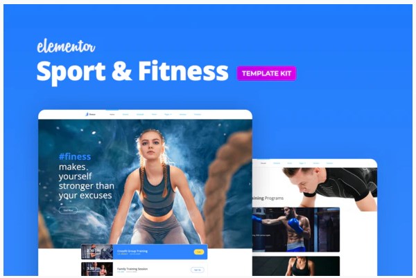 Themeforest Finess – Fitness Template Kit for Elementor слив курса