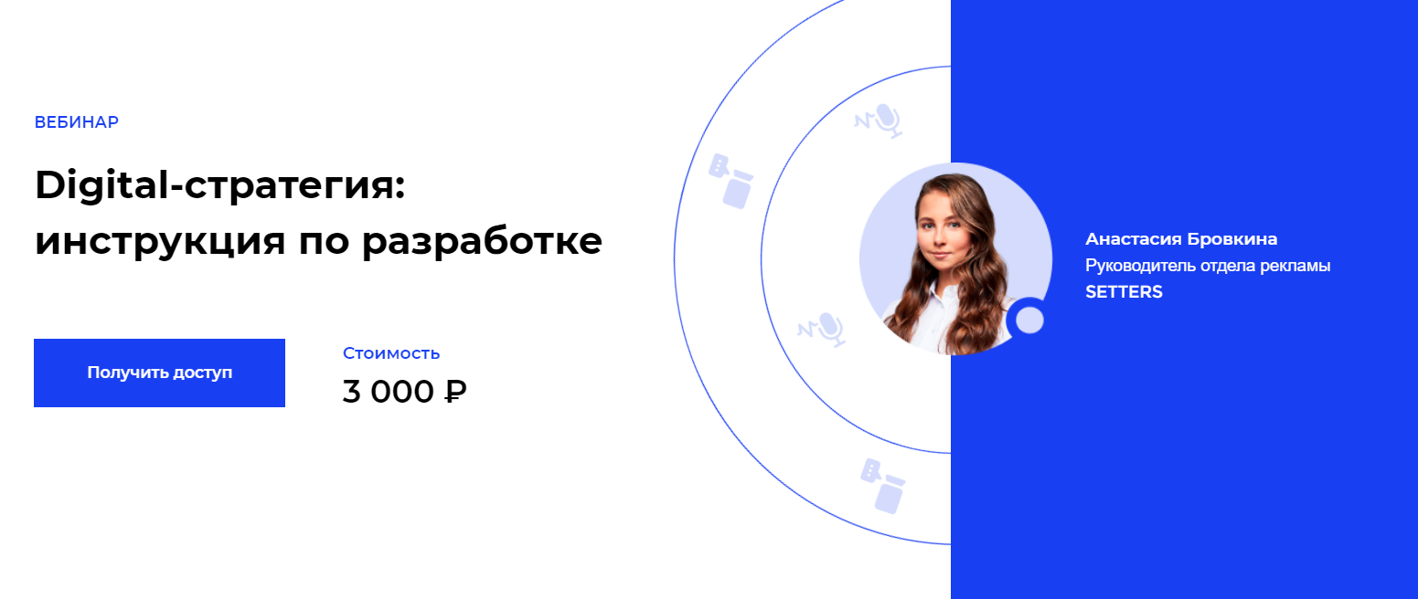 Setters Анастасия Бровкина Digital-стратегия инструкция по разработке 2020 слив курса