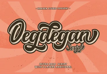 Creativefabrica Degdegan Font слив