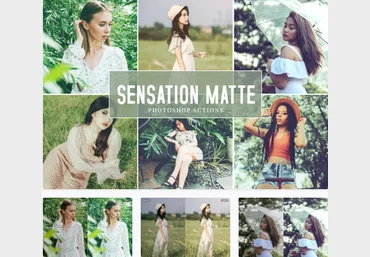 elements.envato Sensation Matte Photoshop Actions 2021 слив