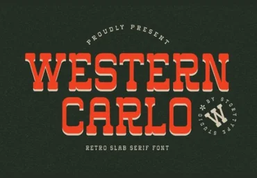 Creativefabrica Western Carlo Font 2022 слив