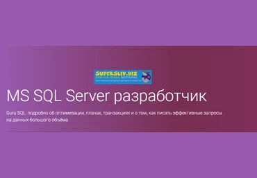 OTUS MS SQL Server разработчик v1 2019 слив
