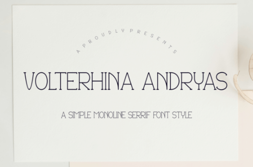Creativefabrica Volterhina Andryas Font 2022 слив курса