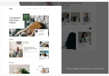 Themeforest Doris - Blog & Magazine Template Kit слив