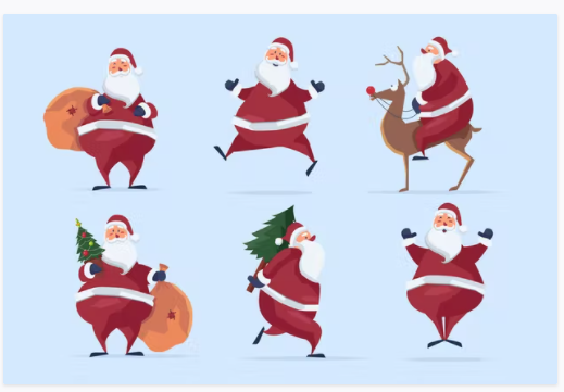 Elements.Envato Busy Santa Clipart 2021 слив курса