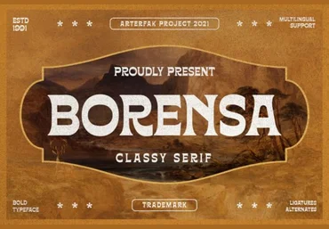 Creativefabrica Borensa Font 2021 слив