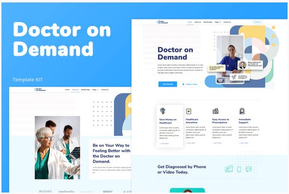 Themeforest Doctor on Demand – Online Consultations Elementor Template Kit слив курса