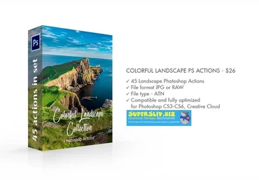 Fix the photo Colorful Landscape Photoshop Actions 2019 слив
