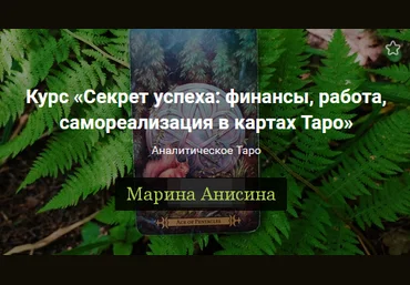 Марина Анисина Секрет успеха: финансы, работы и бизнес в картах Таро 2022 слив