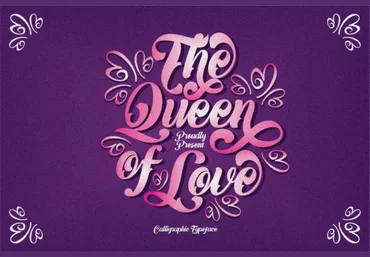 Creativefabrica The Queen of Love Font слив