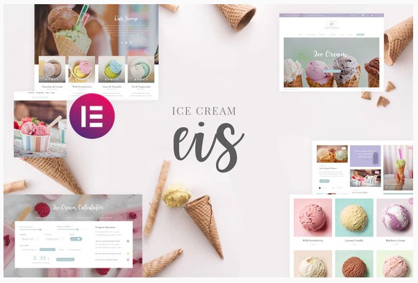 Themeforest Eis - Ice Cream Shop Template Kit слив курса
