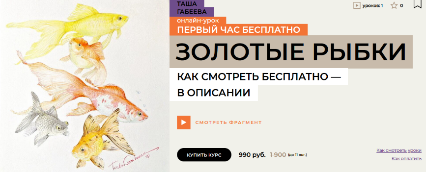Таша Габеева enterclass Золотые рыбки 2024 слив курса