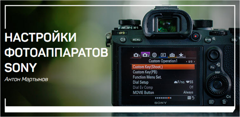 Антон Мартынов Настройки фотоаппаратов Sony 2019 слив курса