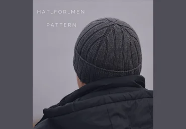 Юлия Старикова staryxo_knit Мужская шапка Hat_for_man 2023 слив