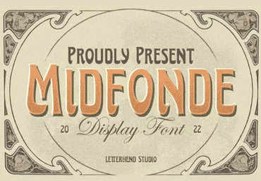 Fontbundles Midfonde - Display Font 2022 слив