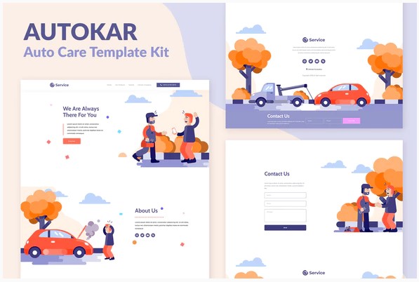 Themeforest Autokar - Auto Care Elementor Template Kit слив курса
