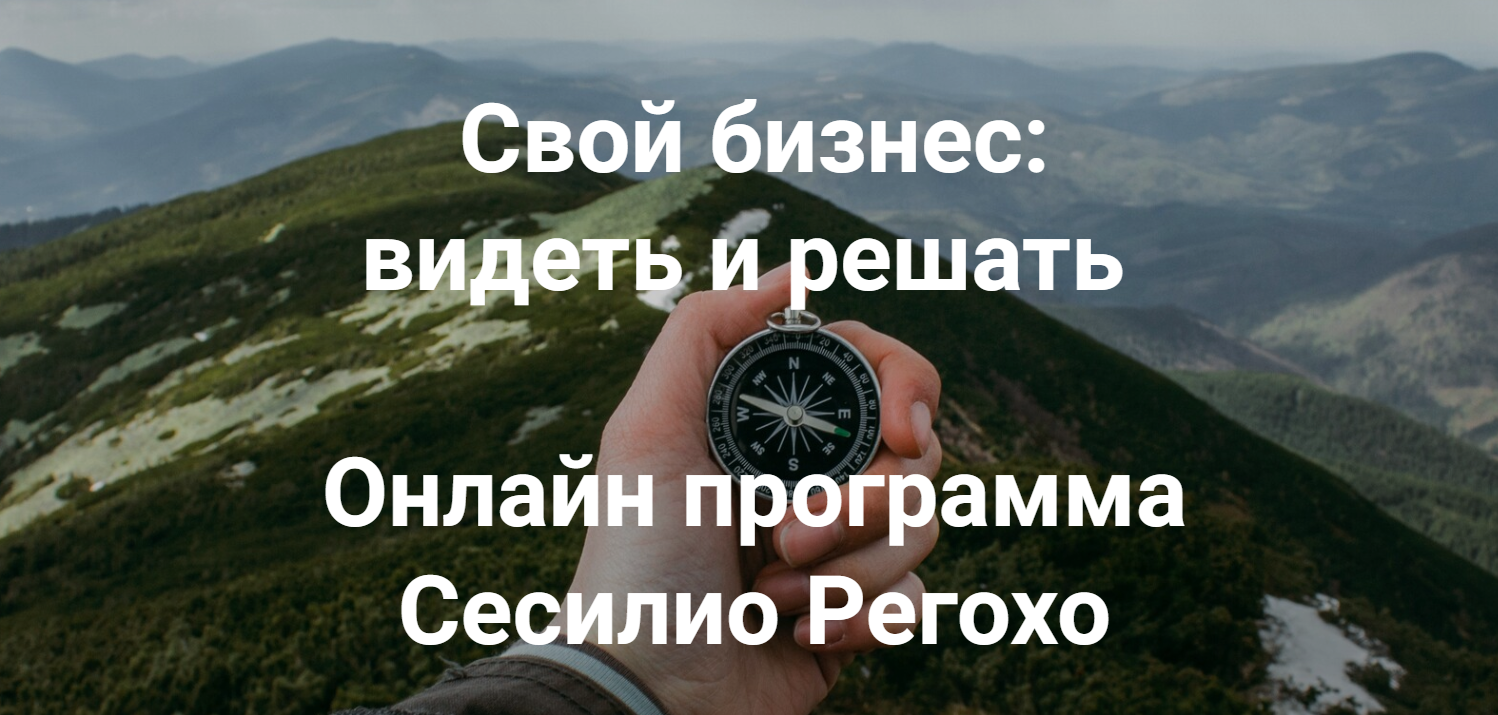 Сесилио Регохо Свой бизнес: видеть и решать 2022 слив курса