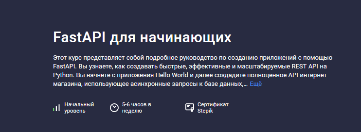 Илья Перминов Stepik FastAPI для начинающих 2024 слив курса