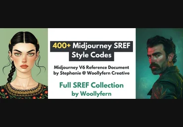Woollyfern Creative Коллекция 400+ стилей Midjourney 2025 слив