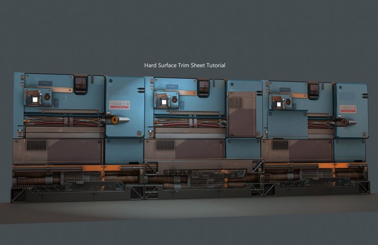 Artstation Masterclasses Tyler Smith - Hard Surface Trim Sheet Tutorial 2019 ENG слив курса