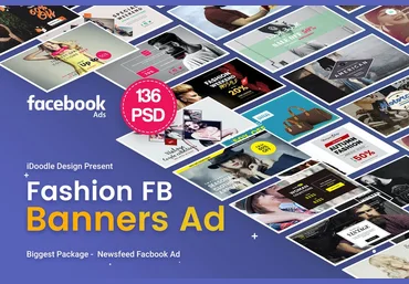 Evanto Elements Модные рекламные баннеры Facebook - 136 PSD 2020 слив