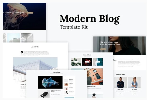 Themeforest Katelyn - Modern Blog Template Kit слив курса