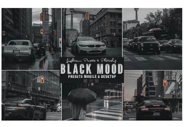 Elements.Envato Black Mood Photoshop Action & Lightrom Presets 2021 слив