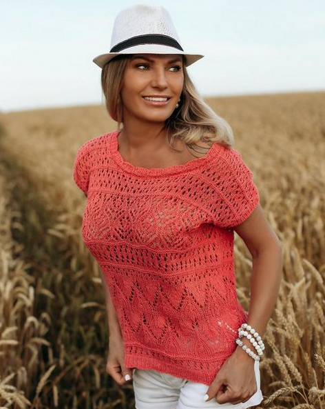 Елена Коледова koledova_knit Топ Garden 2022 слив курса