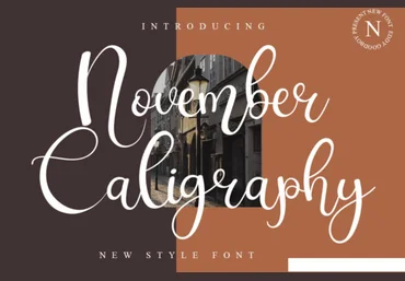 Creativefabrica November Caligraphy Font 2021 слив