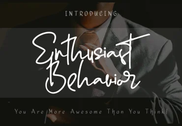 Creativefabrica Enthusiast Behavior Font слив