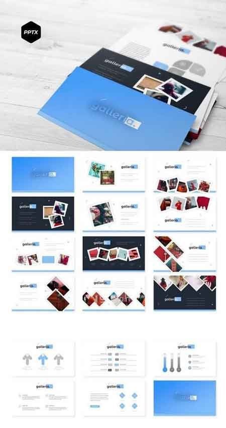 Galleria - PowerPoint, Keynote and Google Slides Template слив курса