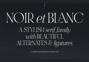 Creativemarket Noir et blanc Font 2021 слив