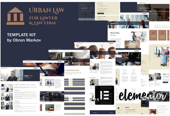 Themeforest Urban Law - Lawyer & Law Firm Elementor Template Kit слив курса