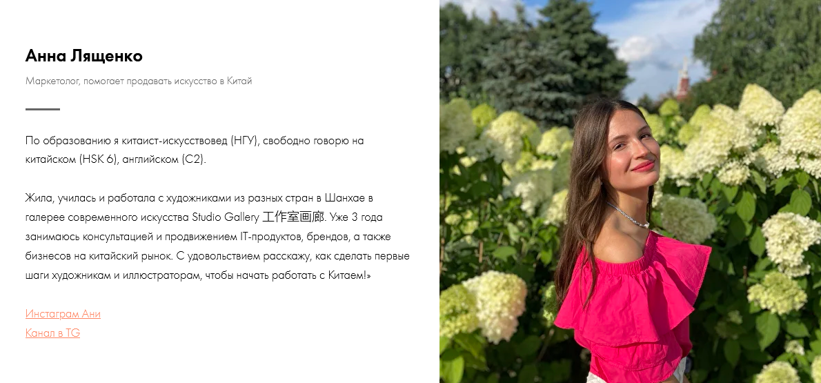 Анна Лященко Выход на китайский рынок для иллюстраторов 2022 слив курса