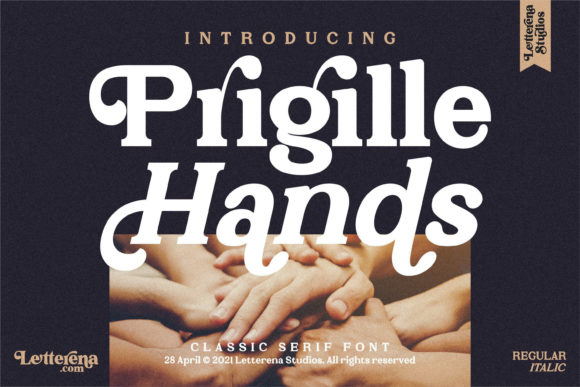 Creativefabrica Prigille Hands Font слив курса