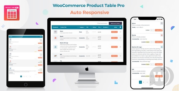 CodeCanyon Woo Products Table Pro v7.0.3 NULLED - таблицы товаров WooCommerce слив курса
