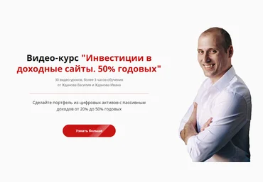 Василий Жданов и Иван Жданов Инвестиции в доходные сайты 2021 слив