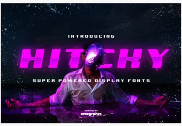 Fontbundles Hitcky super powered display font 2020 слив