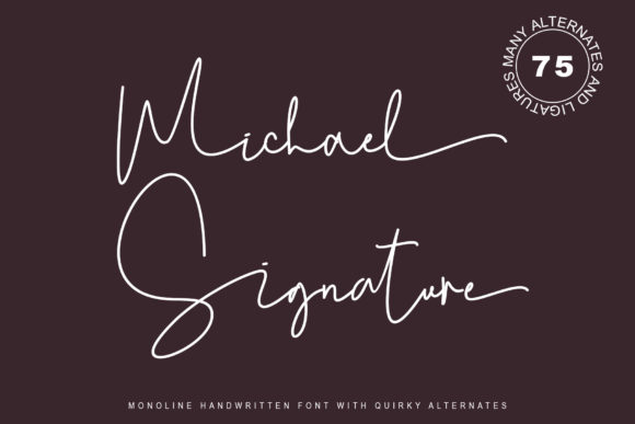 Creativefabrica Michael Signature Font слив курса