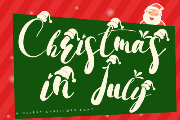 Creativefabrica Christmas in July Font 2021 слив курса