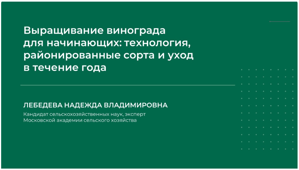 НИИДПО Выращивание винограда для начинающих: технология, районированные сорта и уход в течение го слив курса