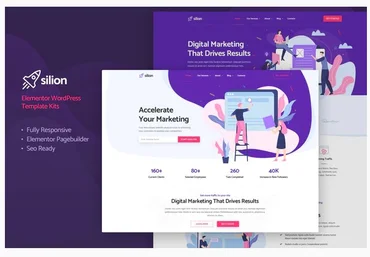 Themeforest Silion - Digital Marketing Elementor Template Kit слив