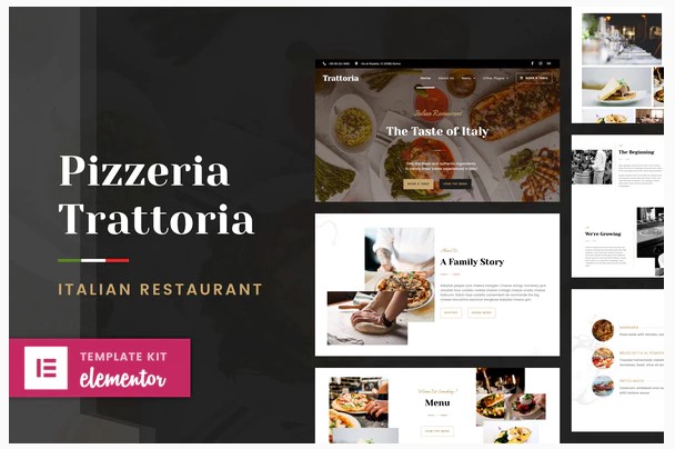 Themeforest Pizzeria Trattoria - Italian Restaurant Elementor Template Kit слив курса
