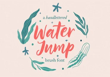 Creativefabrica Dmitrii Chirkov Water Jump Font 2021 слив