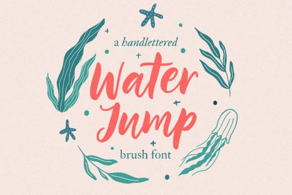 Creativefabrica Dmitrii Chirkov Water Jump Font 2021 слив курса