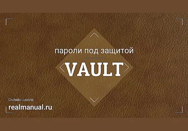 Василий Егоров RealManual Vault: пароли под защитой 2023 слив